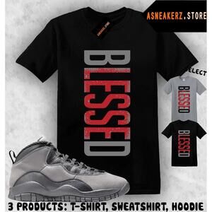 Shirt To Match Aj 10 Shadow Matching Tee Vertbls Blessed T-Shirt